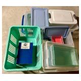 Mixed Plastic Storage Bins & Baskets