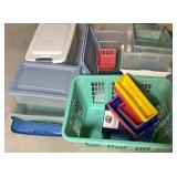Mixed Plastic Storage Bins & Baskets