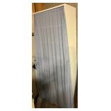 White Bookcase With Curtain