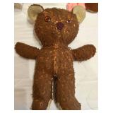 Vintage Composition Dolls & Teddy Bears Mixed Lot (6 Pieces)
