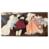 Handmade Cloth Doll Mixed Lot & Accessories