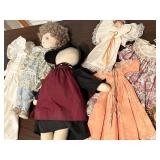 Handmade Cloth Doll Mixed Lot & Accessories