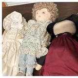 Handmade Cloth Doll Mixed Lot & Accessories
