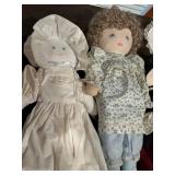 Handmade Cloth Doll Mixed Lot & Accessories