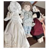 Handmade Cloth Doll Mixed Lot & Accessories