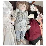 Handmade Cloth Doll Mixed Lot & Accessories