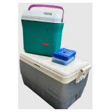 Igloo & Rubbermaid Cooler Mixed Lot With Lifoam Ice Pack