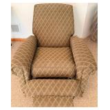 Ethan Allen Recliner Chair With Armrest Covers #1