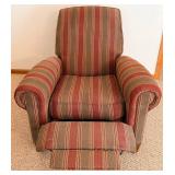 Ethan Allen Recliner Chair With Armrest & Headrest Covers #2