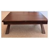 Large Folding Wooden Extension Coffee Table