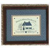 Framed Folk Art Prints Mixed Lot of 3