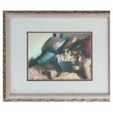 Framed Folk Art Prints Mixed Lot of 3