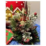 Christmas Holiday Decor Mixed Lot With Waterford Ornament