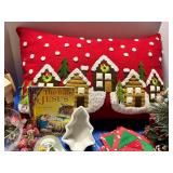 Christmas Holiday Decor Mixed Lot With Waterford Ornament