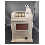 Antique Dime Slot Machine With Bell-Fruit Gum Reels