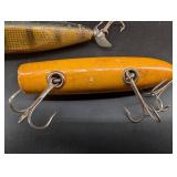 Vintage Heddon, South Bend & Injured Minnow Fishing Lure Mixed Lot (5)