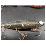 Vintage Heddon, South Bend & Injured Minnow Fishing Lure Mixed Lot (5)