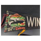 Winnipeg Man, Grand Canyon & Falcon Lake Souvenir Pennants Mixed Lot