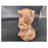 Ceramic Pig Figurine Coin Bank