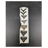 Metal Chevron Insignia Pins (Lot of 6)