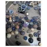 Mixed Lot Decorative Buttons in Tin