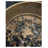 Mixed Lot Decorative Buttons in Tin