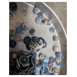 Mixed Lot Decorative Buttons in Tin