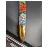 Cloisonne Floral Cane Handle Set in Box (3 Pieces)