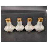 Iridescent Porcelain Salt Shakers (Lot of 4)