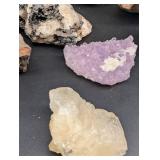 Mixed Mineral Specimen Lot With Storage Box
