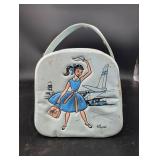 Ponytail Vintage Train Case Vanity Case