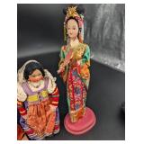 Handmade Cloth Doll Mixed Lot (7)