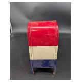 Vintage Metal Mailbox Coin Bank