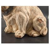 Bulldog Figurine With Collar