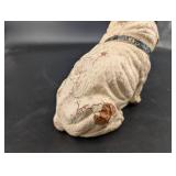 Bulldog Figurine With Collar