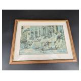 Framed City Fountain Print