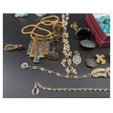 Mixed Lot of Vintage Costume Jewelry With Trifari Boxed Pieces