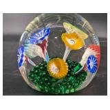 Millefiori Art Glass Paperweight