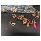 Vintage Costume Jewelry Mixed Lot With Organizers