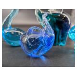 Mantorp Sweden & Kosta Glass Animal Figurines Mixed Lot