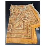 Embroidered Textile Shawl With Mirror Work