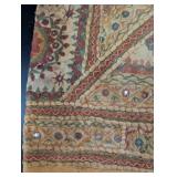 Embroidered Textile Shawl With Mirror Work