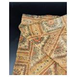Embroidered Textile Shawl With Mirror Work
