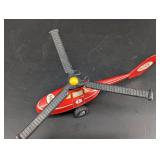 Vintage Fire Patrol Tin Helicopter