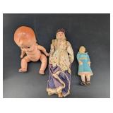 Vintage Composition Doll Figures (Lot of 3)