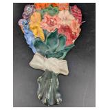 Ceramic Floral Wall Pocket Vase