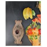 Vintage Ceramic Wall Pocket Assortment Mixed Lot