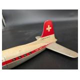 Vintage Seven Seas Metal Airplane HB-IBK
