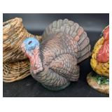 Mixed Lot Turkey Planters & Basket Planter