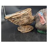 Mixed Lot Turkey Planters & Basket Planter